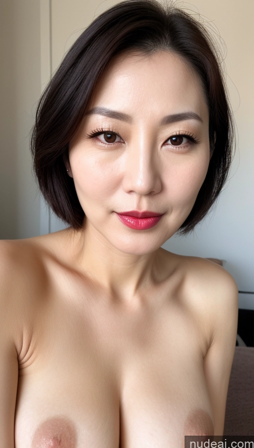 related ai porn images free for Woman One Perfect Boobs Beautiful Lipstick Fairer Skin 40s Black Hair Korean Close-up View