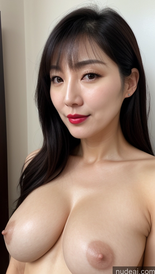 related ai porn images free for Woman One Perfect Boobs Beautiful Lipstick Fairer Skin 40s Black Hair Korean Close-up View