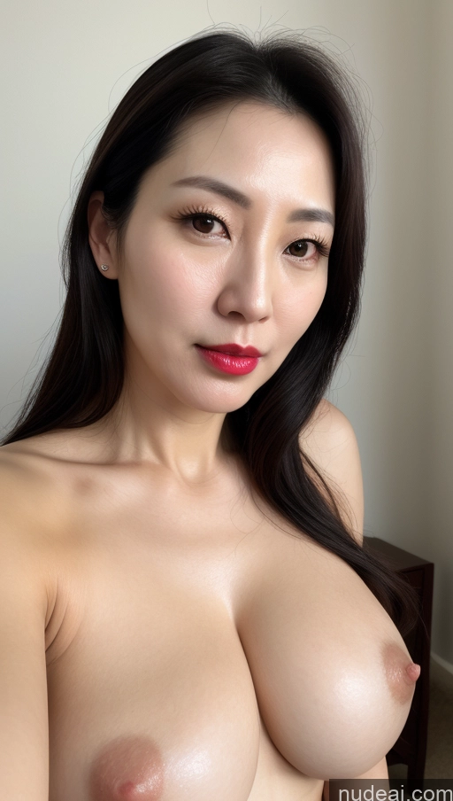 related ai porn images free for Woman One Perfect Boobs Beautiful Lipstick Fairer Skin 40s Black Hair Korean Close-up View