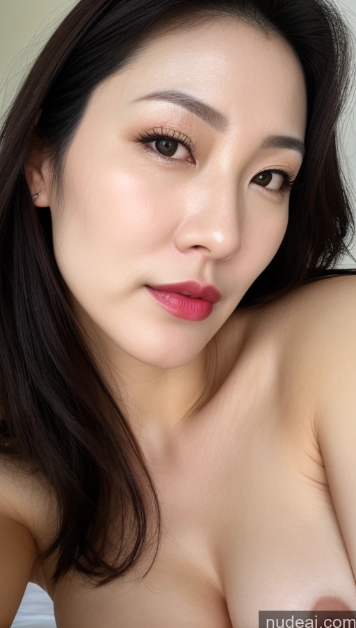 related ai porn images free for Woman One Perfect Boobs Beautiful Lipstick Fairer Skin 40s Black Hair Korean Close-up View