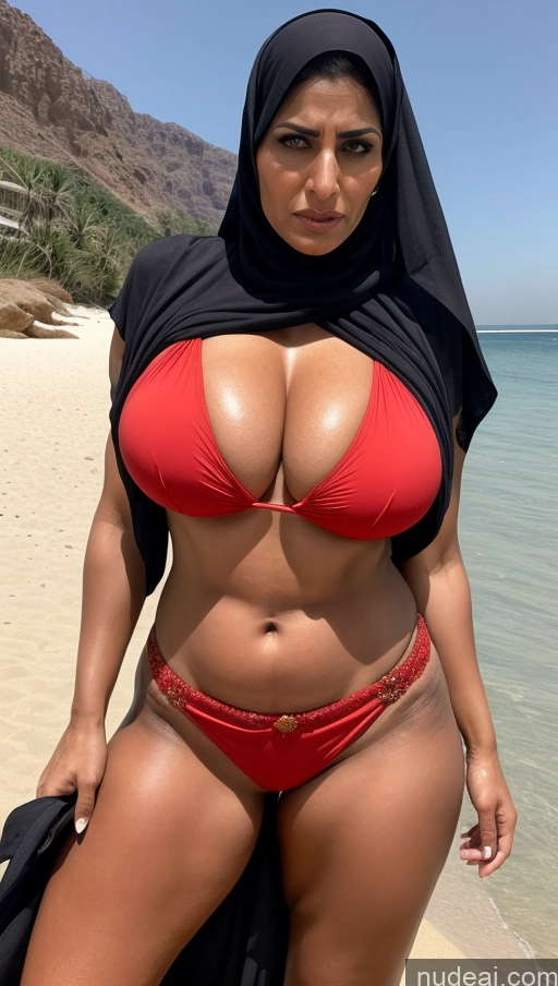 related ai porn images free for Milf Huge Boobs Beautiful Tattoos Muscular Big Ass Thick Big Hips Tall Long Hair Dark Skin Arabic Beach Front View Eating Niqab Sari Cleavage Detailed Sexy Face Brunette Long Legs Angry 40s