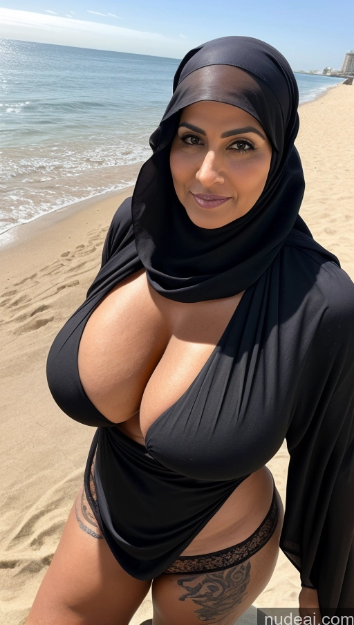 related ai porn images free for Milf Huge Boobs Beautiful Tattoos Muscular Big Ass Thick Big Hips Tall Long Hair Dark Skin Beach Front View Eating Niqab Sari Cleavage Detailed Sexy Face Brunette Long Legs Persian Seductive 50s