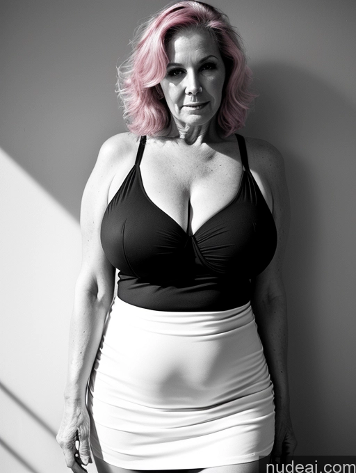 related ai porn images free for Milf Busty Perfect Boobs Big Ass Perfect Body 60s Pink Hair White Black And White One Sexy Face Sundress