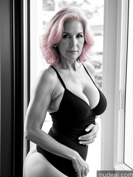 related ai porn images free for Milf Busty Perfect Boobs Big Ass Perfect Body 60s Pink Hair White Black And White One Sexy Face Sundress