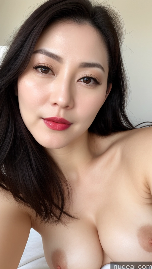 related ai porn images free for Woman One Beautiful Lipstick Fairer Skin 40s Black Hair Korean Close-up View Small Tits Perfect Boobs