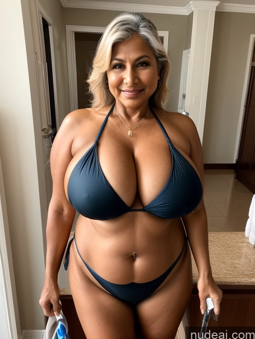 related ai porn images free for Milf One Huge Boobs Busty Thick Tanned Skin Front View Microkini Thong 60s Indian Maid