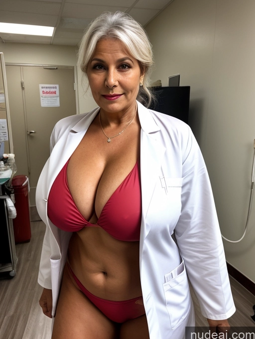 related ai porn images free for Milf One Huge Boobs Busty Thick Tanned Skin Front View Microkini Thong Indian 80s Vampire Doctor Lab Coat Hospital