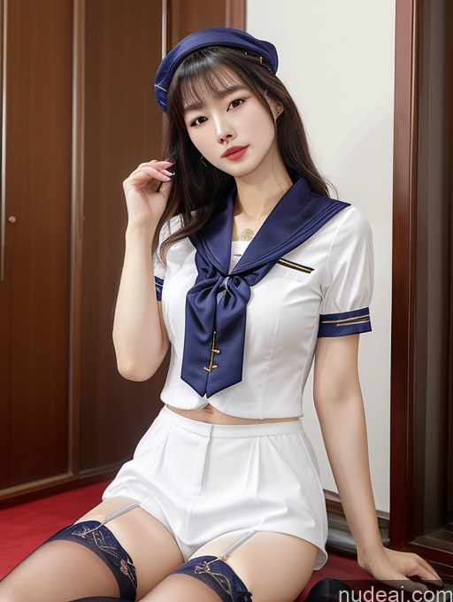 related ai porn images free for Woman Chinese JK Uniform Stockings Bra