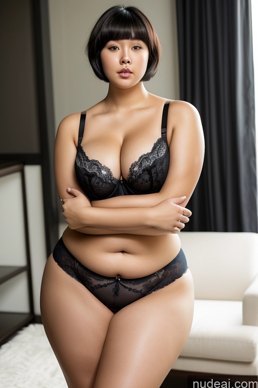 related ai porn images free for Woman Huge Boobs Big Ass Fat 18 Sexy Face Black Hair Short Hair Chinese Bra Chubby