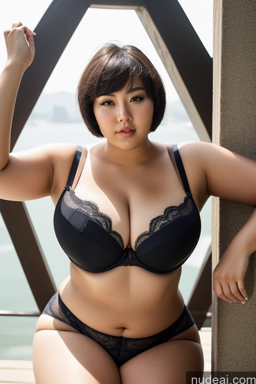 related ai porn images free for Woman Huge Boobs Big Ass Fat 18 Sexy Face Black Hair Short Hair Chinese Bra Chubby