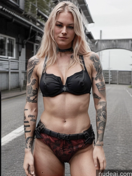 Perfect Boobs Beautiful Tattoos Abs Perfect Body Seductive Long Hair 18 Scandinavian Urban Samurai V2