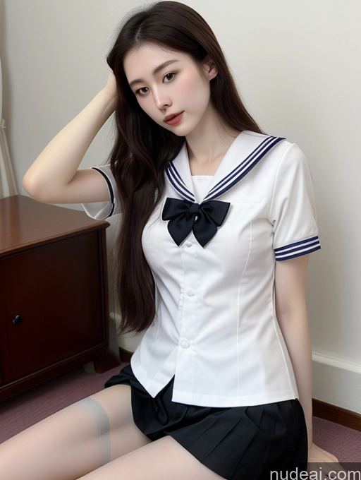 related ai porn images free for Woman Two Perfect Boobs Skinny Fairer Skin Short Big Hips 18 Chinese JK Uniform Stockings