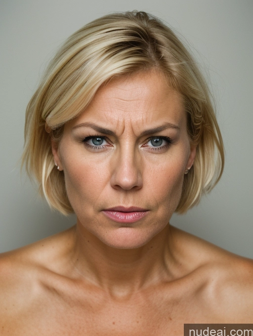 related ai porn images free for Huge Boobs Tanned Skin Cleavage Detailed Changing Room Close-up View Push-up Bra Tall Milf Eating Blonde Serious Sad Seductive Sexy Face 40s Scandinavian Angry Short Hair
