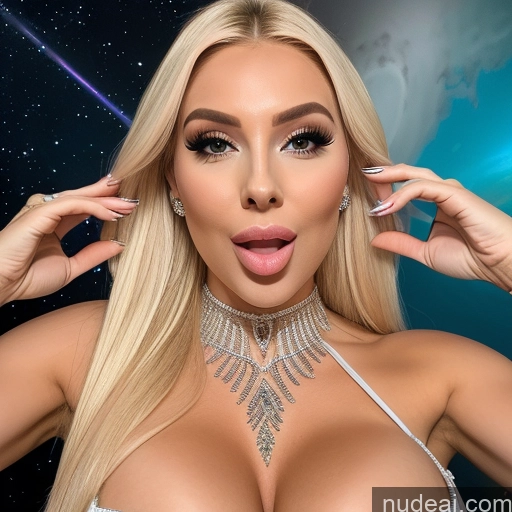 related ai porn images free for Bimbo Space Suit Diamond Jewelry Laughing Sexy Face Ahegao Transparent Small Tits 30s Cleavage Front View