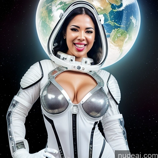 related ai porn images free for Space Suit Diamond Jewelry Laughing Sexy Face Ahegao Transparent Small Tits 30s Cleavage Front View Cyborg