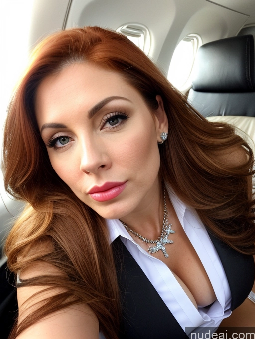 related ai porn images free for Woman One Perfect Boobs Beautiful Fairer Skin Perfect Body Short 40s Pouting Lips Ginger Long Hair Latina Front View Diamond Jewelry Flight Attendant Straddling