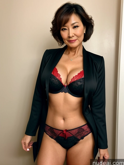related ai porn images free for Milf Two Busty Perfect Boobs Beautiful Perfect Body 70s Seductive Pixie Chinese Party Bra Casual Jacket Professor Secretary Stylish Suit Cleavage Detailed Sexy Face