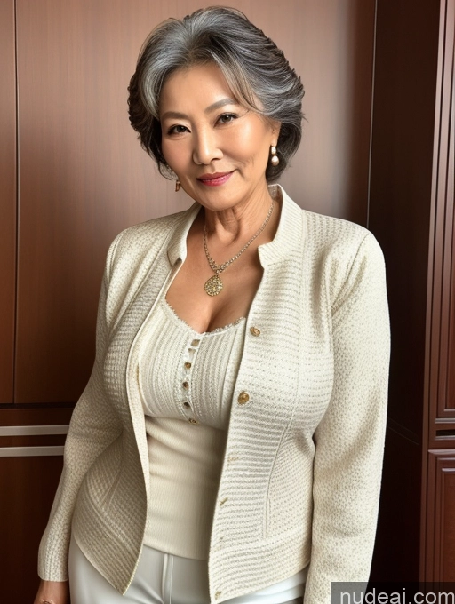 related ai porn images free for Milf Perfect Boobs Beautiful 70s Chinese Blouse Casual Jacket Professor Stylish Sweater Cleavage Detailed