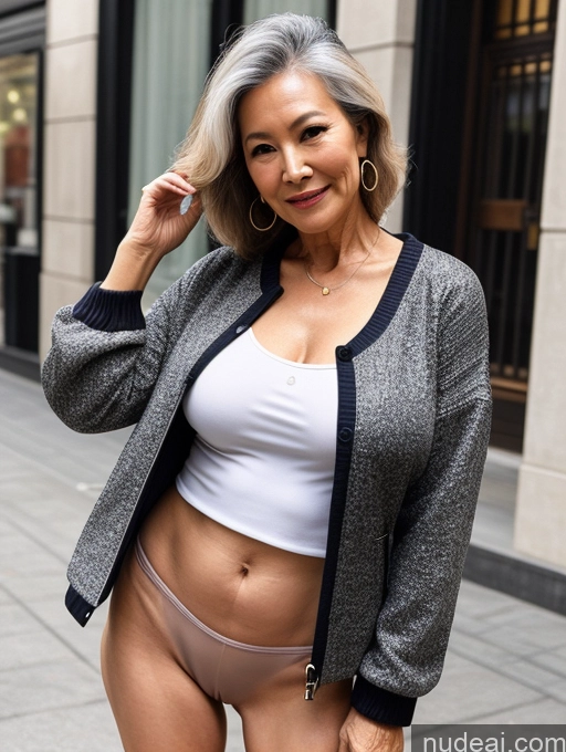 related ai porn images free for Milf Perfect Boobs Beautiful 70s Chinese Blouse Casual Jacket Professor Stylish Sweater Detailed Topless Partially Nude