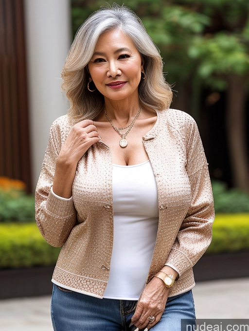 related ai porn images free for Milf Perfect Boobs Beautiful 70s Chinese Blouse Casual Jacket Professor Stylish Sweater Cleavage Detailed