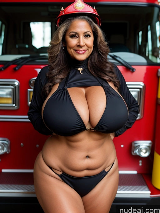 related ai porn images free for Milf One Busty Huge Boobs Thick Tanned Skin Front View Microkini Thong 70s Latina Firefighter Witch