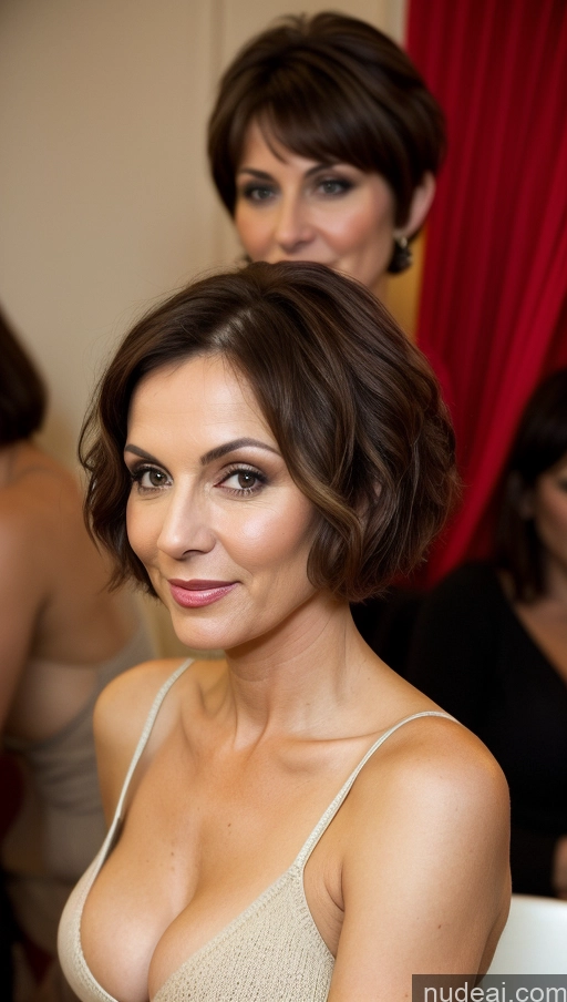 related ai porn images free for Milf Beautiful Small Tits Seductive Sexy Face Brunette Short Hair Czech Party Front View Sweater Cleavage