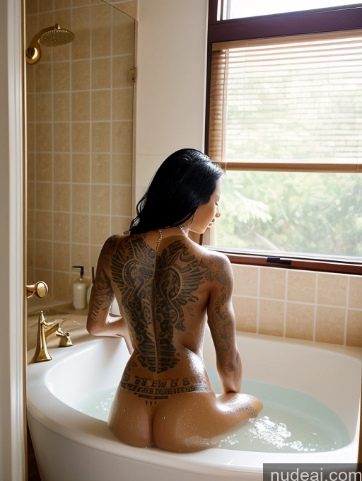 related ai porn images free for One Tattoos Small Ass Skinny Short Dark Skin Bathroom Nude Topless Bright Lighting Detailed Gold Jewelry Small Tits Slicked Black Model Muscular Blonde 30s Abs Film Photo Back View Bathing