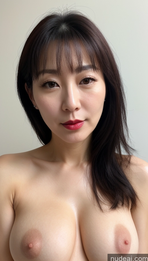 related ai porn images free for Woman One Perfect Boobs Beautiful Lipstick Fairer Skin Black Hair Korean Close-up View 40s