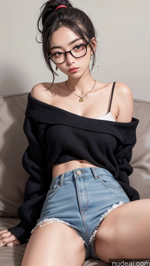 related ai porn images free for Small Tits 18 Black Hair Ponytail Korean Short Perfect Body Spreading Legs Pubic Hair Glasses Casual