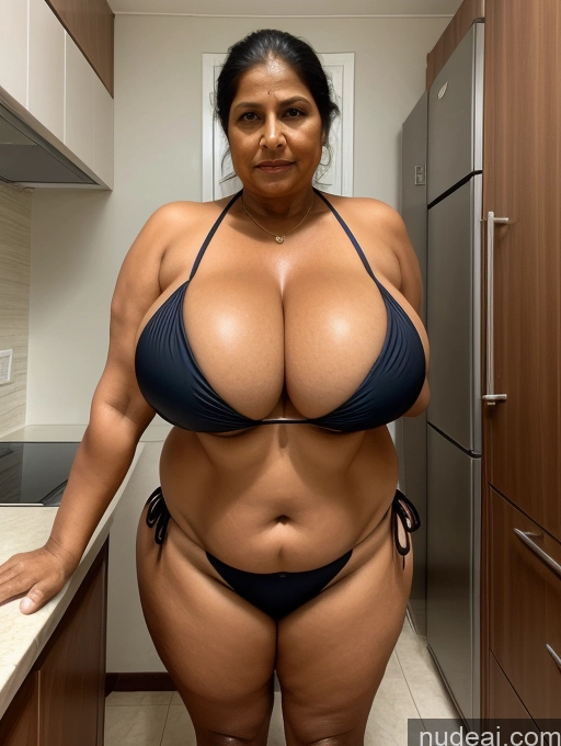 related ai porn images free for Milf One Busty Huge Boobs Thick Tanned Skin Front View Microkini Thong Maid 60s Indian