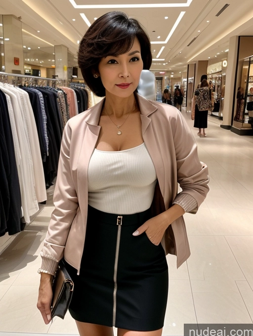related ai porn images free for Milf Perfect Boobs Perfect Body Short Hair 70s Chinese Mall Blouse Bra Casual Jacket Professor Secretary Stylish Suit Cleavage Detailed Beautiful