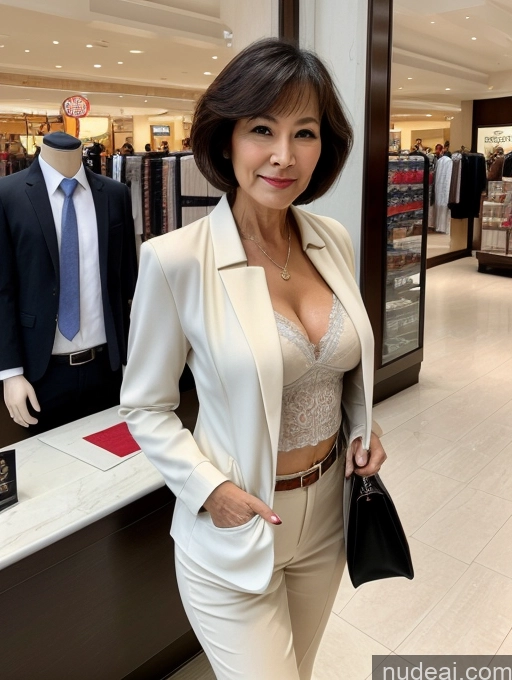related ai porn images free for Milf Perfect Boobs Perfect Body Short Hair 70s Chinese Mall Blouse Bra Casual Jacket Professor Secretary Stylish Suit Cleavage Detailed Beautiful