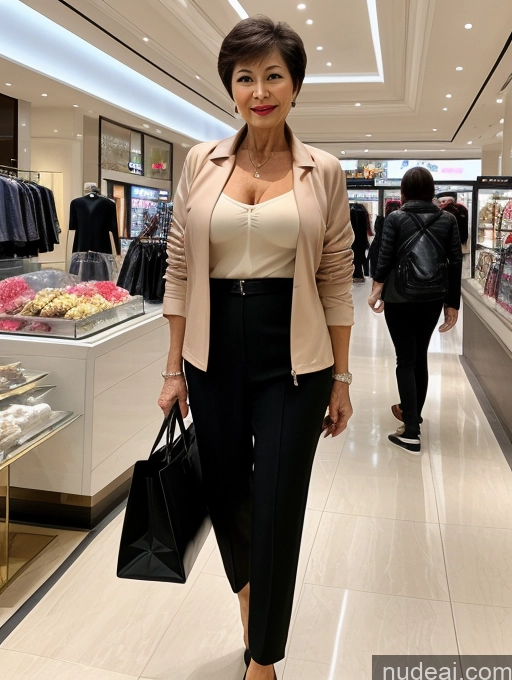 related ai porn images free for Milf Perfect Boobs Perfect Body Short Hair 70s Chinese Mall Blouse Bra Casual Jacket Professor Secretary Stylish Suit Cleavage Detailed Beautiful