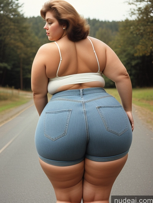 related ai porn images free for Woman Busty Huge Boobs Big Ass Thick Chubby Fat Back View Bending Over 70s