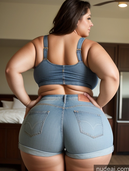 related ai porn images free for Woman Busty Huge Boobs Big Ass Thick Chubby Fat Back View Bending Over Daisy Dukes