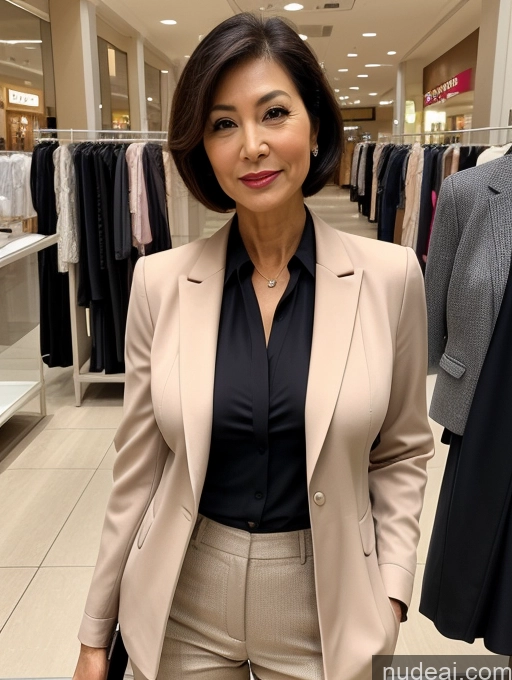 related ai porn images free for Milf Perfect Boobs Perfect Body Short Hair Mall Blouse Bra Jacket Professor Secretary Stylish Suit Cleavage Detailed Beautiful Busty 60s Japanese