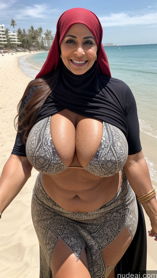 related ai porn images free for Milf Busty Huge Boobs Beautiful Tattoos Muscular Big Ass Thick Big Hips Tall Long Hair Dark Skin 60s Happy Ginger Arabic Beach Front View Eating Long Skirt Niqab Cleavage Detailed Sexy Face