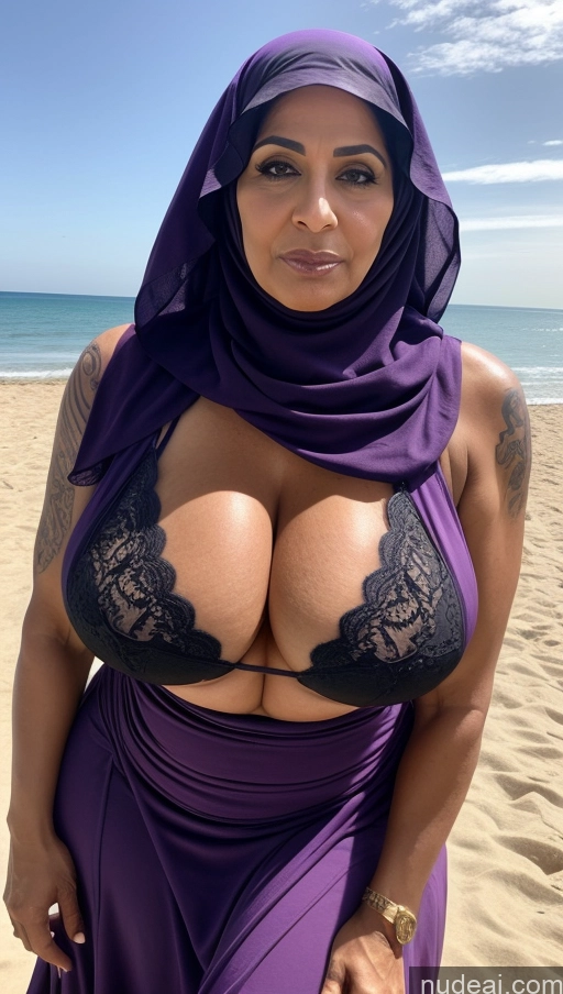related ai porn images free for Milf Busty Huge Boobs Beautiful Tattoos Muscular Big Ass Thick Big Hips Tall Long Hair Dark Skin 60s Arabic Beach Eating Long Skirt Niqab Cleavage Detailed Sexy Face Serious Purple Hair Front View