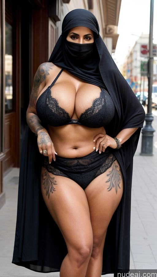 related ai porn images free for Milf Busty Huge Boobs Beautiful Tattoos Muscular Big Ass Thick Big Hips Tall Long Hair Dark Skin 60s Arabic Front View Eating Long Skirt Niqab Cleavage Detailed Sexy Face Street Seductive Brunette