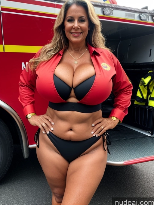 related ai porn images free for Milf One Busty Huge Boobs Thick Tanned Skin Front View Microkini Thong Native American 60s Witch Firefighter