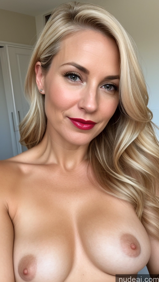 related ai porn images free for Woman One Small Tits Beautiful Blonde Close-up View White Lipstick 40s