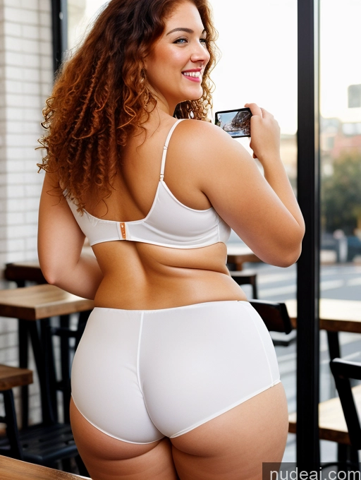 related ai porn images free for Woman One Big Ass Chubby Pubic Hair 20s Happy Ginger Curly Hair White Mirror Selfie Cafe 80s Bright Lighting Back View Bending Over