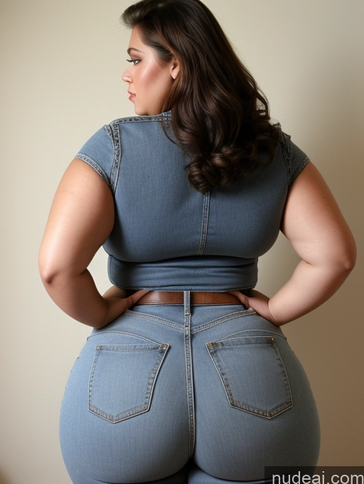 related ai porn images free for Model Busty Huge Boobs Big Ass Thick Chubby Fat Back View Bending Over 80s Western