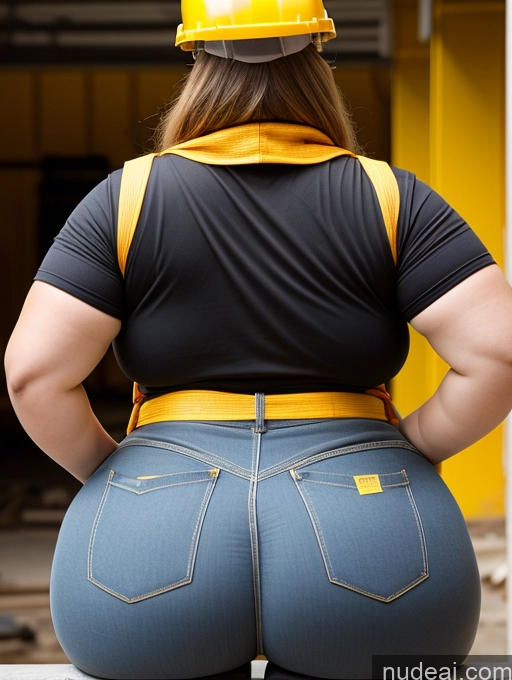 related ai porn images free for Model Busty Huge Boobs Big Ass Thick Chubby Fat Back View Bending Over Construction Worker Superhero