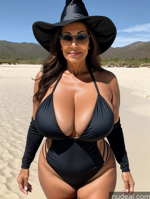 related ai porn images free for Milf One Busty Huge Boobs Thick Tanned Skin Front View Microkini Thong Latina 70s Witch Pilot