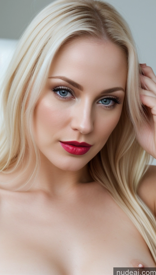 related ai porn images free for Woman One Beautiful Lipstick Fairer Skin 30s Blonde Slicked Close-up View Small Tits Detailed Russian