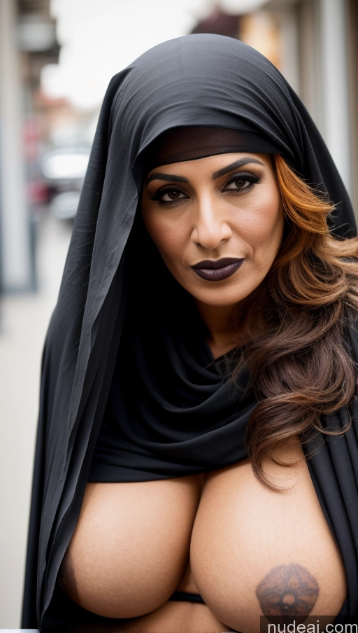 related ai porn images free for Milf Huge Boobs Beautiful Tattoos Muscular Big Ass Thick Big Hips Tall Dark Skin 50s Seductive Messy Arabic Street Close-up View Goth Niqab Sari Cleavage Detailed Sexy Face Jumping Ginger