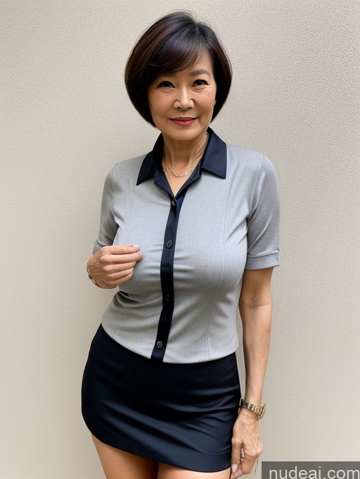 related ai porn images free for Milf Perfect Boobs Beautiful Short Hair 70s Chinese Casual Professor Secretary Stylish Suit Partially Nude Detailed