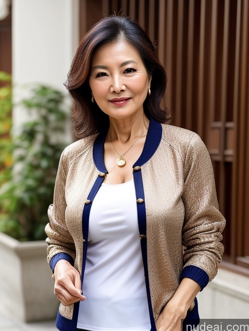 related ai porn images free for Milf Perfect Boobs Beautiful 70s Chinese Blouse Casual Jacket Professor Stylish Sweater Cleavage Detailed