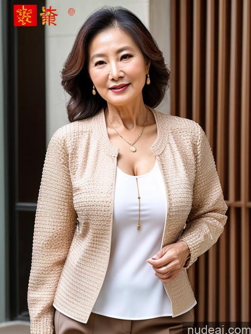 related ai porn images free for Milf Perfect Boobs Beautiful 70s Chinese Blouse Casual Jacket Professor Stylish Sweater Cleavage Detailed